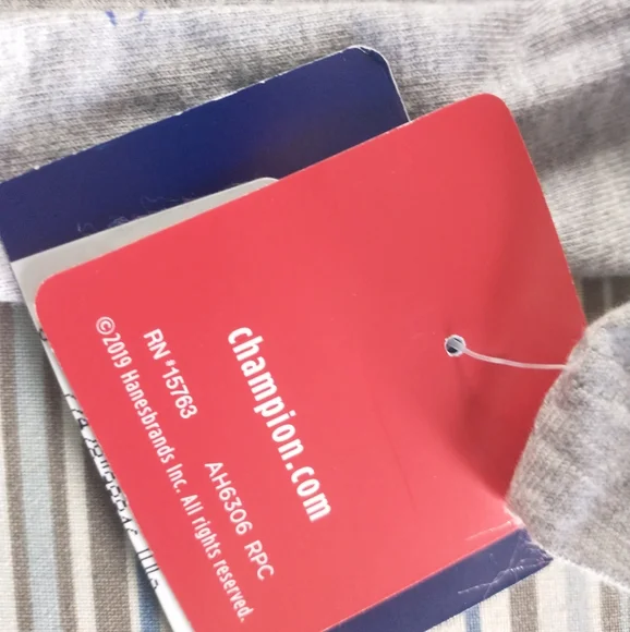 1X NWT CHAMPION Grey Logo Crop Top - Picture 5 of 16